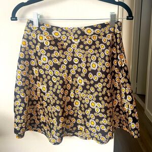 Free People Silk Skirt